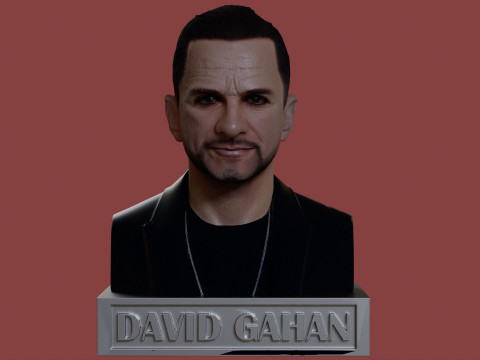 David Gahan renderable bust 3D Model