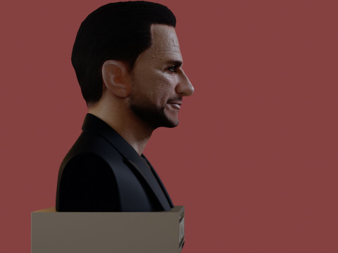 David Gahan renderable bust 3D Model