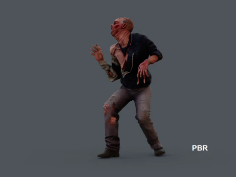 ROBOCOP Melting Man Printable and Renderable 3D Print Model