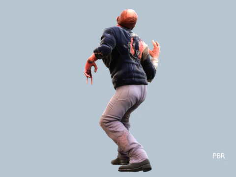 ROBOCOP Melting Man Printable and Renderable 3D Print Model
