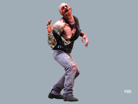 ROBOCOP Melting Man Printable and Renderable 3D Print Model