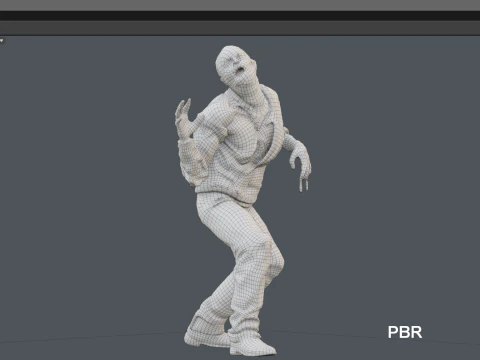 ROBOCOP Melting Man Printable and Renderable 3D Print Model