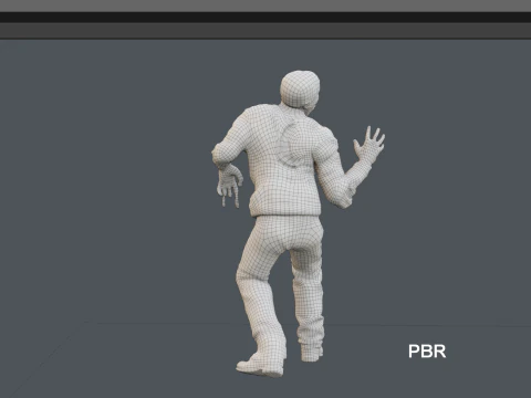 ROBOCOP Melting Man Printable and Renderable 3D Print Model