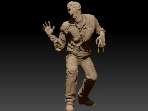 ROBOCOP Melting Man Printable and Renderable 3D Print Model