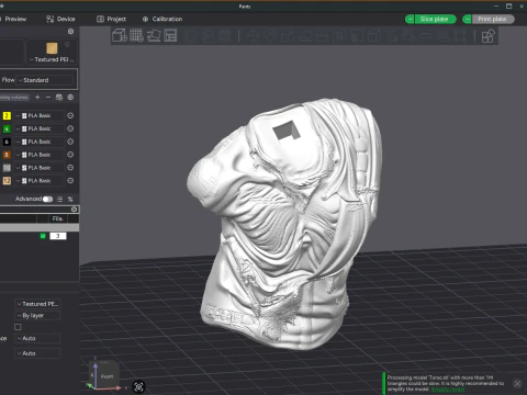 ROBOCOP Melting Man Printable and Renderable 3D Print Model