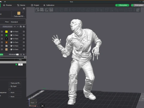 ROBOCOP Melting Man Printable and Renderable 3D Print Model