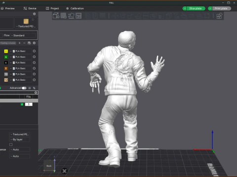 ROBOCOP Melting Man Printable and Renderable 3D Print Model