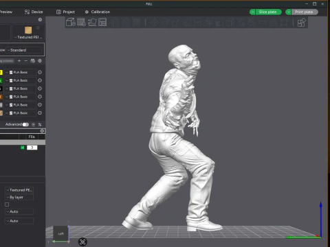 ROBOCOP Melting Man Printable and Renderable 3D Print Model