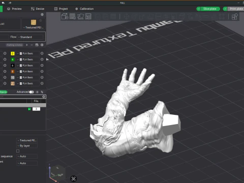 ROBOCOP Melting Man Printable and Renderable 3D Print Model