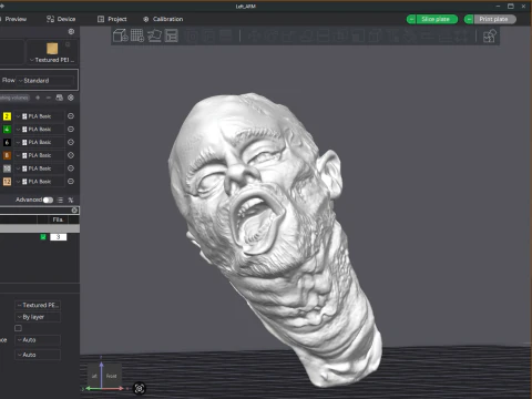 ROBOCOP Melting Man Printable and Renderable 3D Print Model