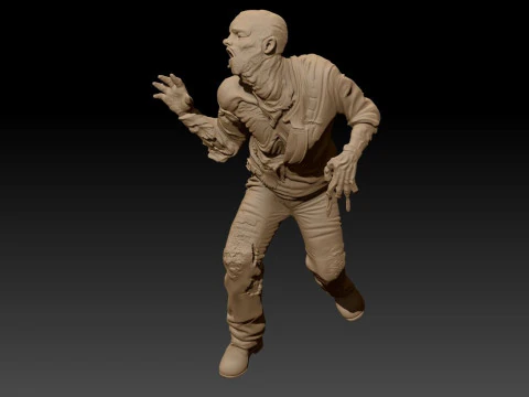 ROBOCOP Melting Man Printable and Renderable 3D Print Model