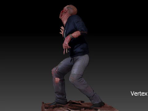 ROBOCOP Melting Man Printable and Renderable 3D Print Model