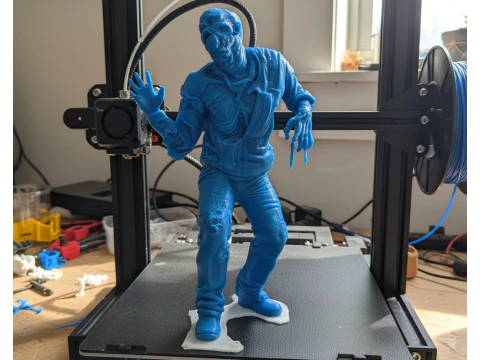 ROBOCOP Melting Man Printable and Renderable 3D Print Model