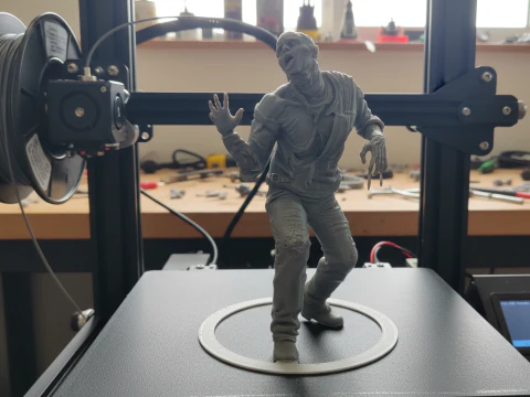 ROBOCOP Melting Man Printable and Renderable 3D Print Model