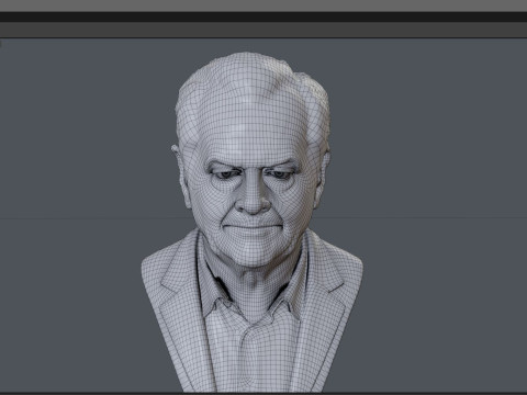 JACK NICHOLSON real time renderable bust 3D Model