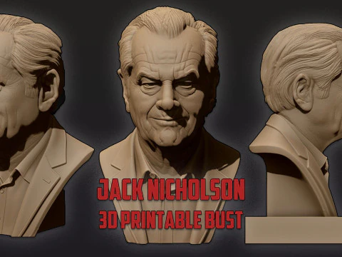 JACK NICHOLSON printable bust 3D Print Model