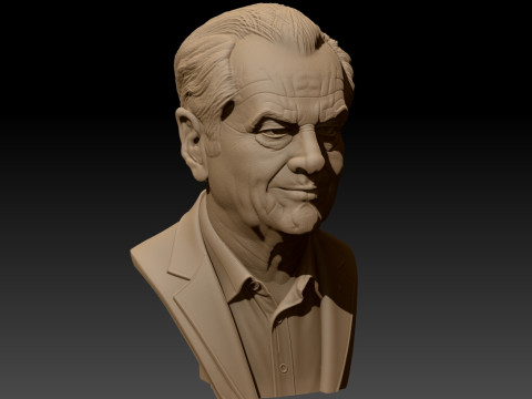 JACK NICHOLSON afdrukbare buste 3D printmodel