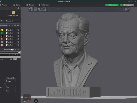JACK NICHOLSON afdrukbare buste 3D printmodel