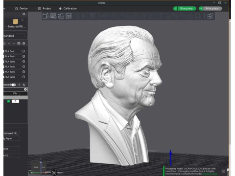 JACK NICHOLSON printable bust 3D Print Model