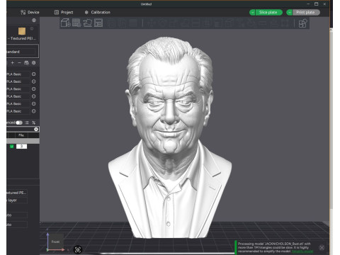 JACK NICHOLSON afdrukbare buste 3D printmodel