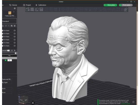 JACK NICHOLSON afdrukbare buste 3D printmodel