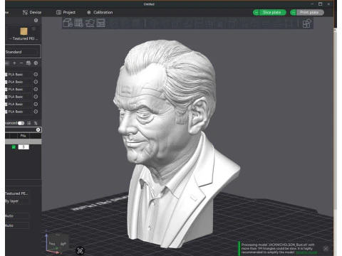 JACK NICHOLSON printable bust 3D Print Model