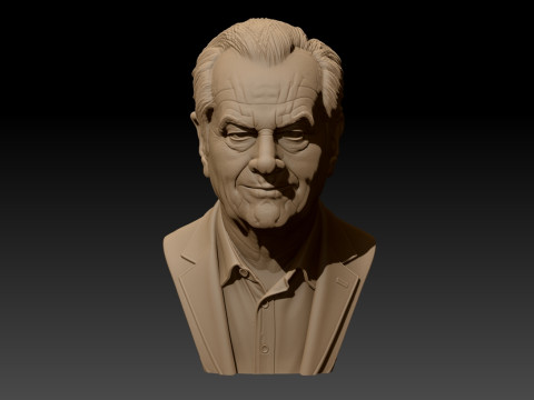 JACK NICHOLSON afdrukbare buste 3D printmodel