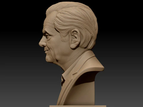 JACK NICHOLSON printable bust 3D Print Model