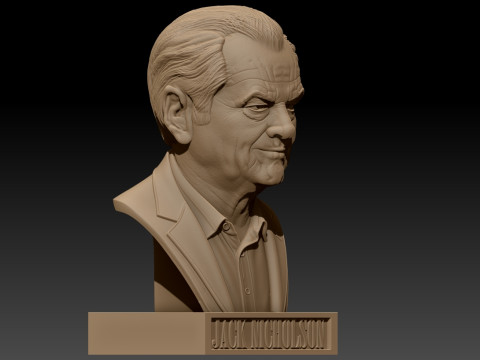 JACK NICHOLSON afdrukbare buste 3D printmodel
