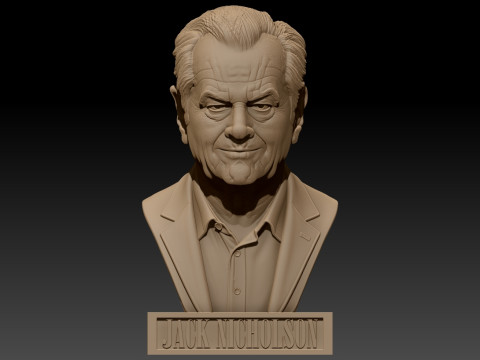 JACK NICHOLSON afdrukbare buste 3D printmodel