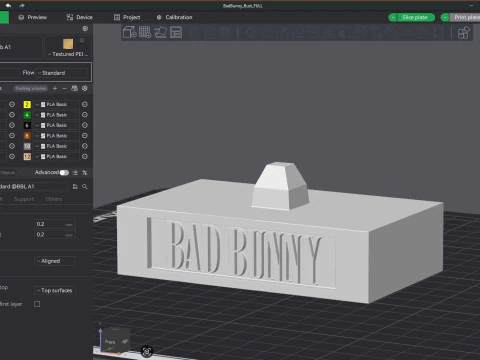 BAD BUNNY bust and keychain printable 3D Print Model