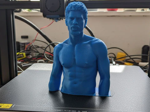 BAD BUNNY bust and keychain printable 3D Print Model