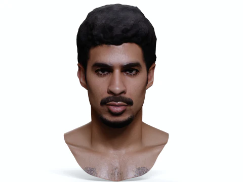 BAD BUNNY renderable PBR bust 3D Model