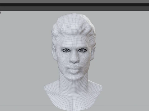 BAD BUNNY renderable PBR bust 3D Model