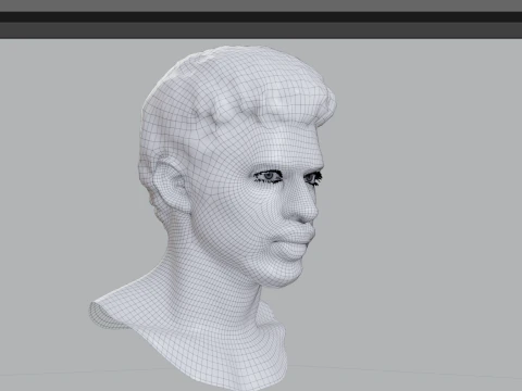 BAD BUNNY renderable PBR bust 3D Model