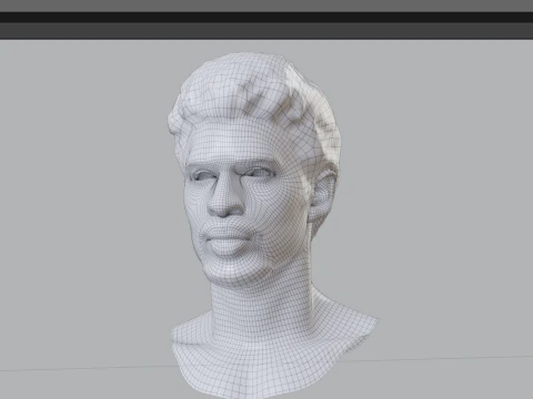 BAD BUNNY renderable PBR bust 3D Model