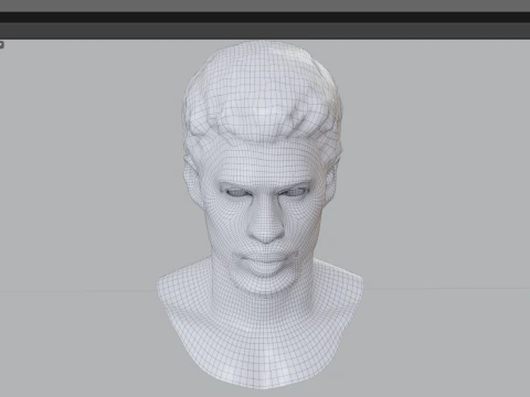 BAD BUNNY renderable PBR bust 3D Model