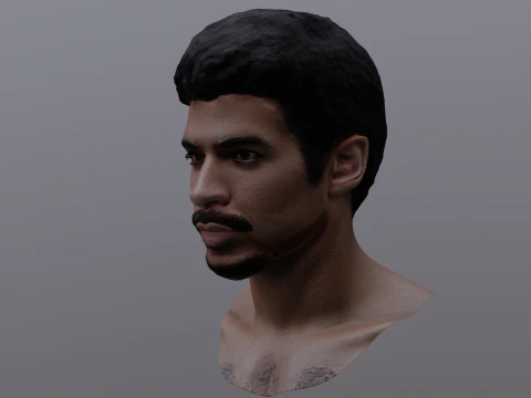 BAD BUNNY renderable PBR bust 3D Model