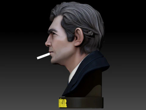 JULIO CORTAZAR Printable bust 3D Print Model