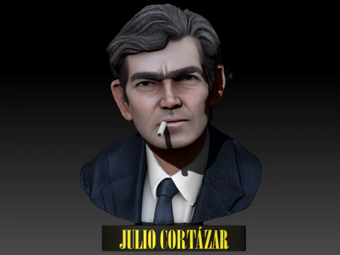 JULIO CORTAZAR Printable bust 3D Print Model