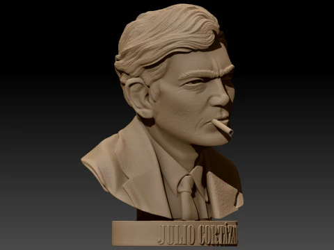 JULIO CORTAZAR Printable bust 3D Print Model
