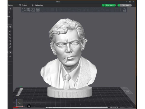 JULIO CORTAZAR Printable bust 3D Print Model
