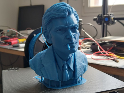 JULIO CORTAZAR Buste imprimable Modèles 3D en vedette