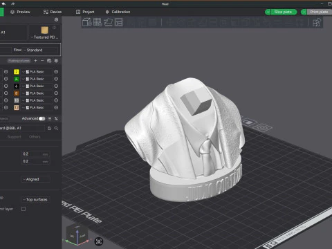JULIO CORTAZAR Printable bust 3D Print Model