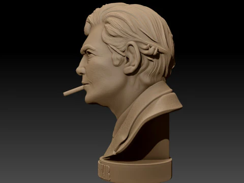 JULIO CORTAZAR Printable bust 3D Print Model