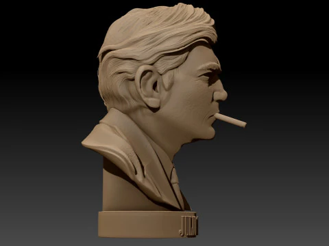 JULIO CORTAZAR Printable bust 3D Print Model