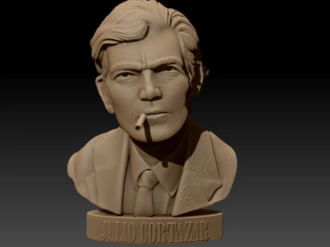 JULIO CORTAZAR Printable bust 3D Print Model