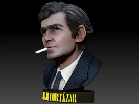 JULIO CORTAZAR Printable bust 3D Print Model