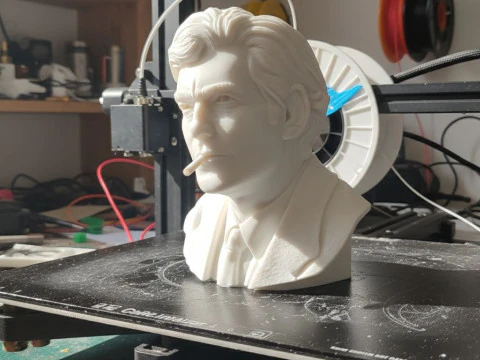 JULIO CORTAZAR Printable bust 3D Print Model