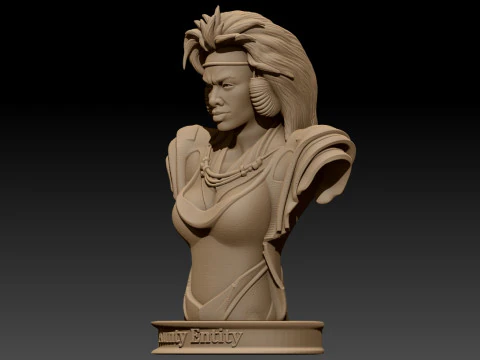 Tina Turner as Aunty Entity Printable 3D Print Model